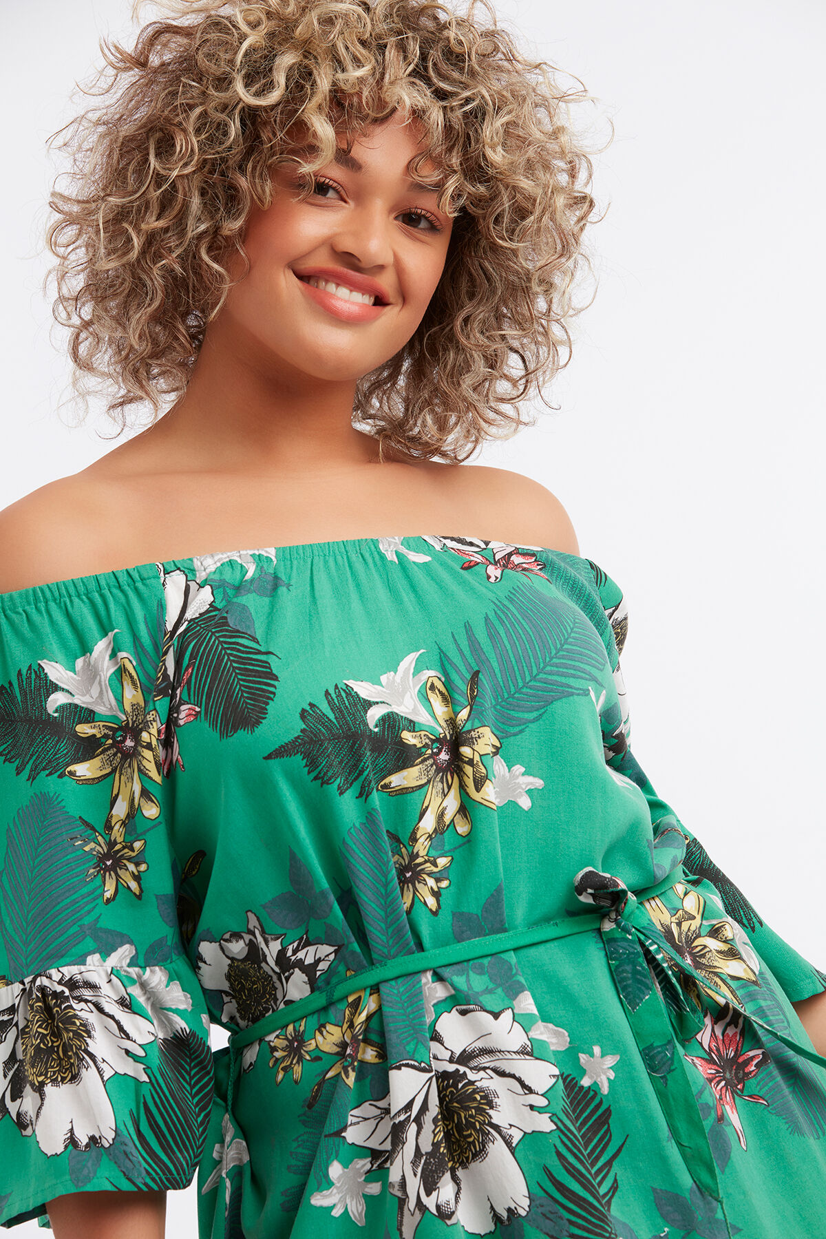 Jurk met bloemenprint image number 4