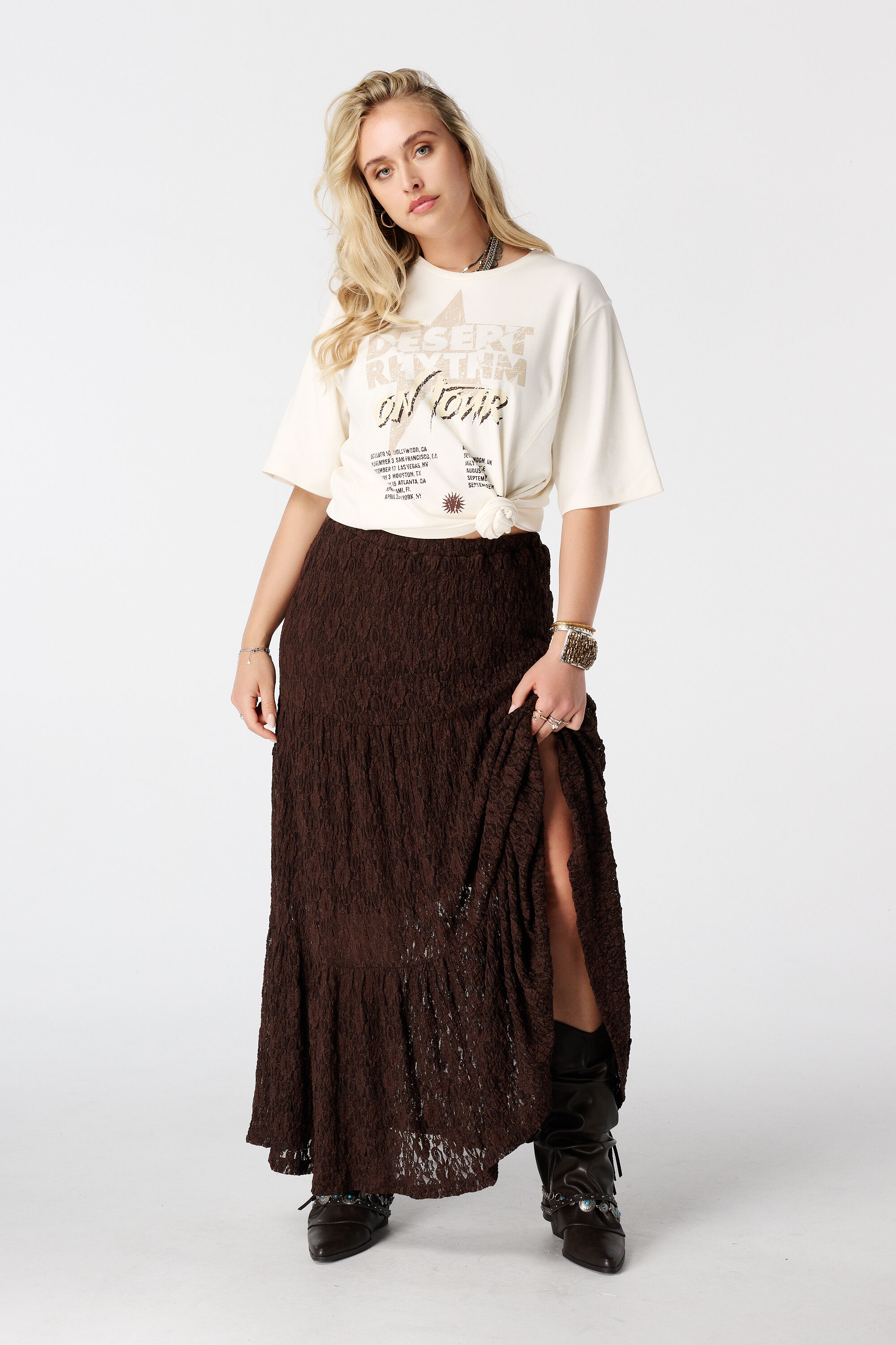 Oversized t-shirt met print image number 5