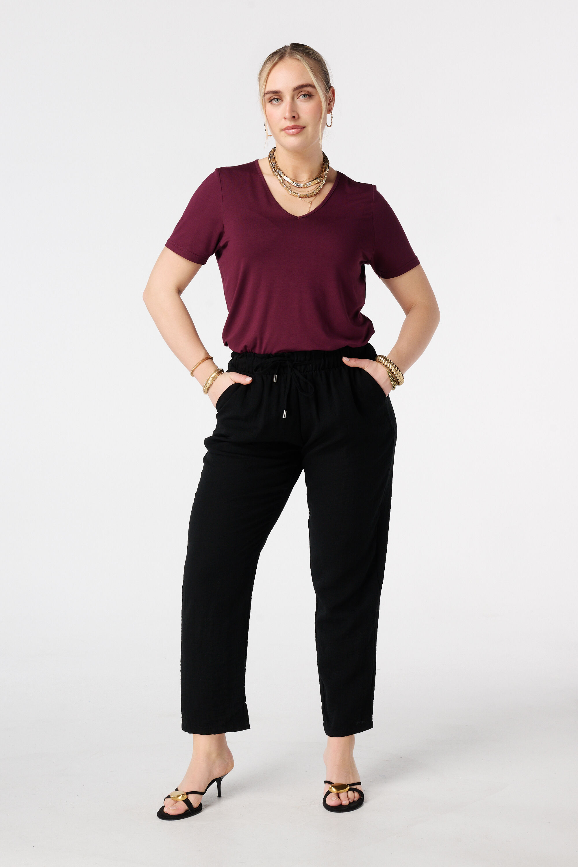 Pantalon straight leg