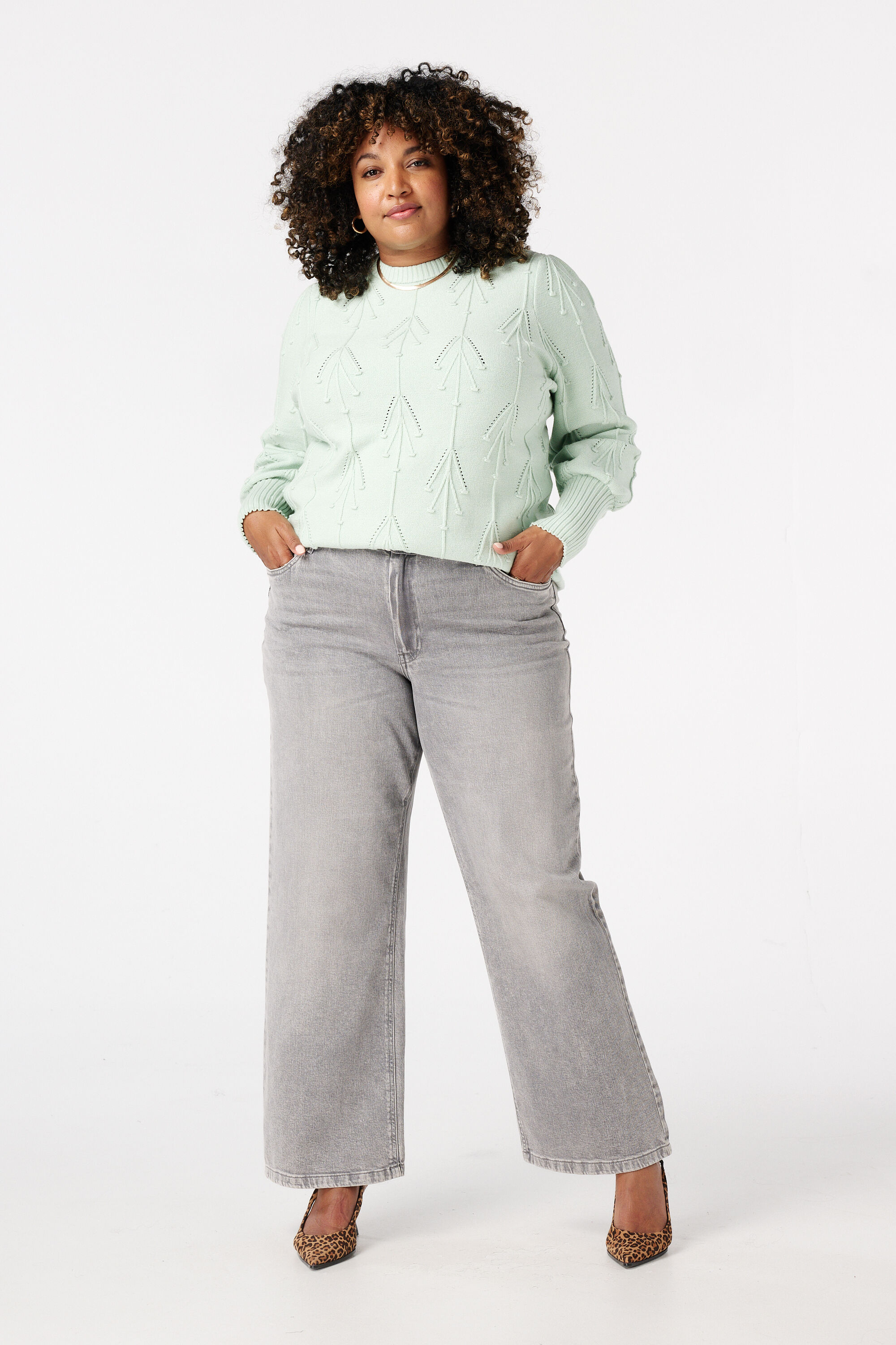 Trui met geborduurde opdruk image number 5