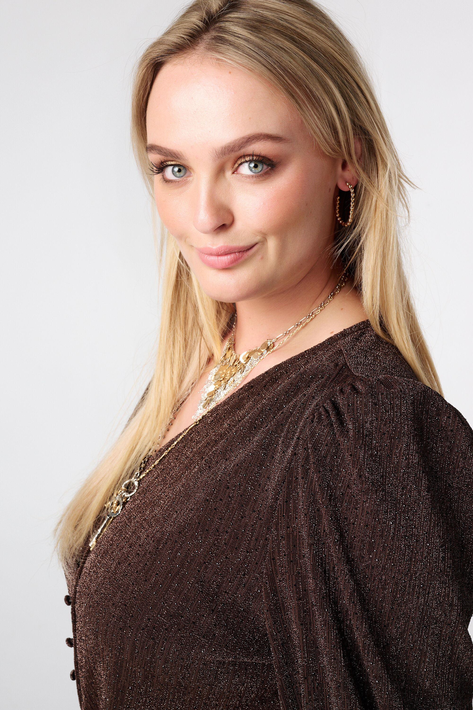 Combinaison &agrave; paillettes avec ceinture image number 4