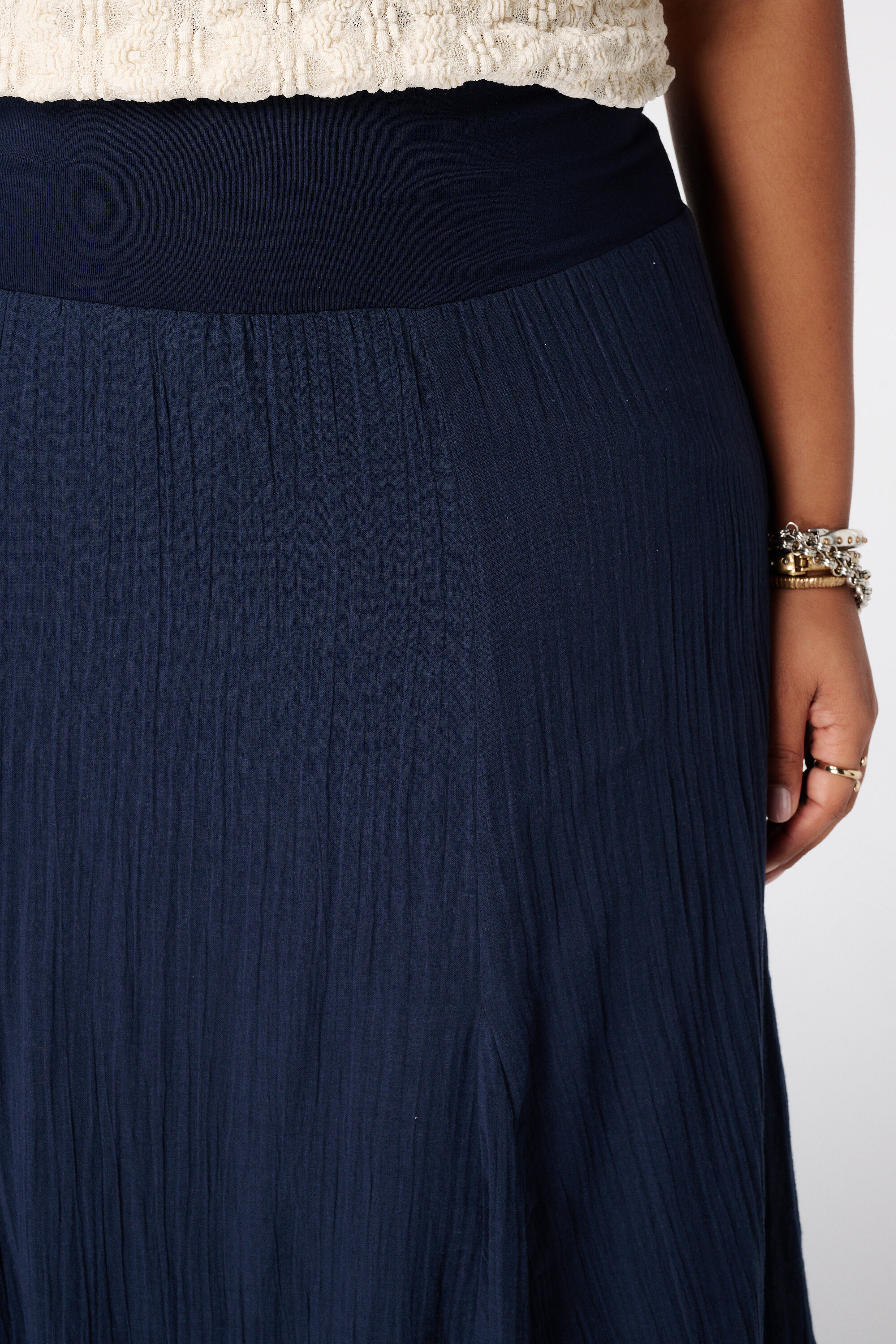 Maxi uitlopende rok image number 4