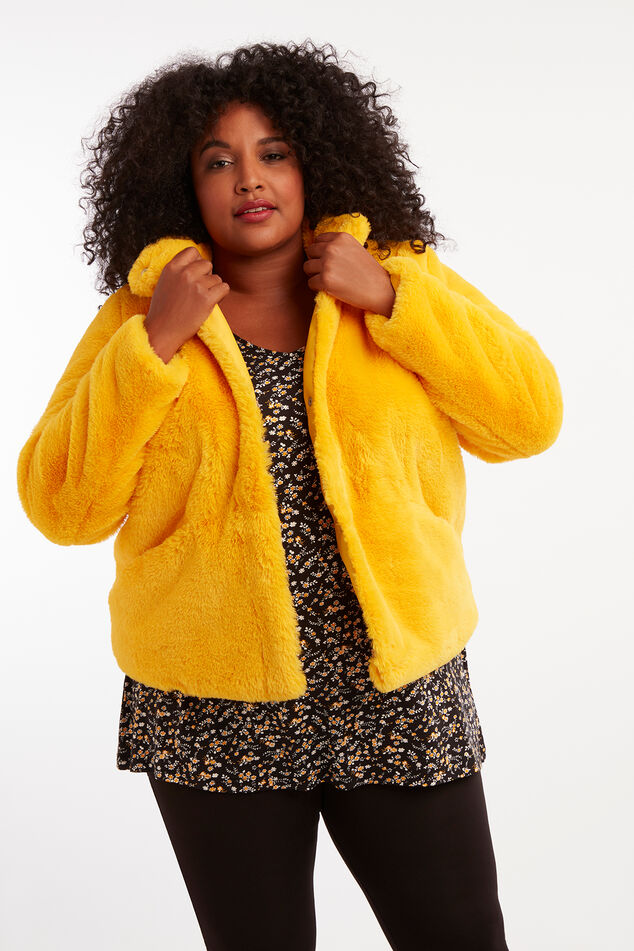 Fake fur jas image number 0