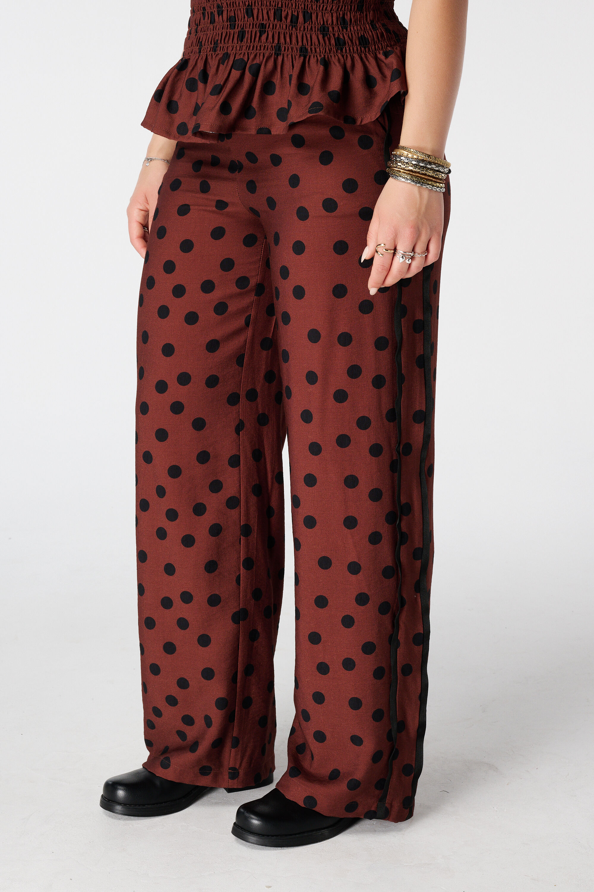 Broek met polka dot print image number 5