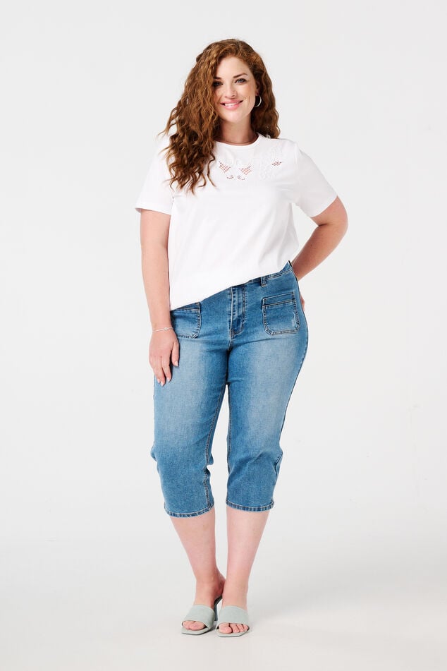 Pantacourt en jean image number 0