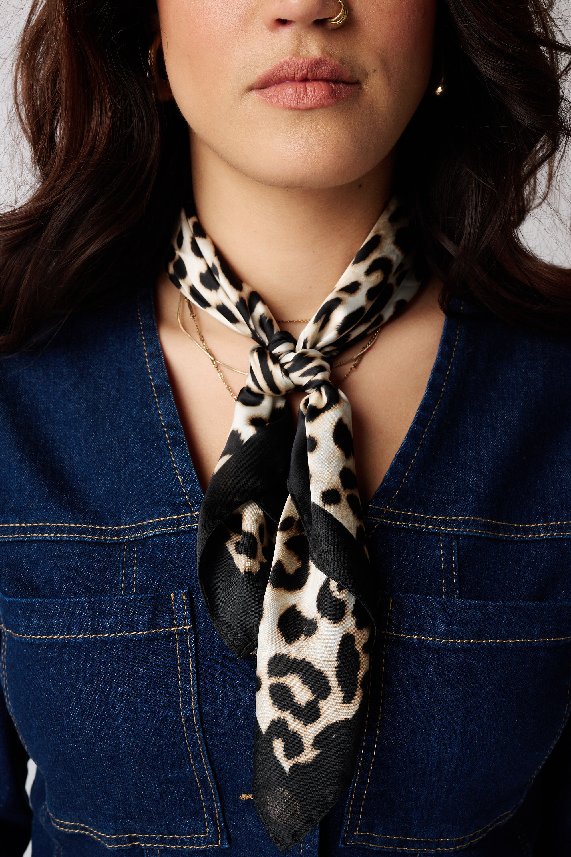 Bandana sjaaltje met animal print  image number 1