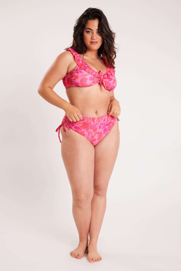 Bas de bikini taille haute à imprimé image number 7