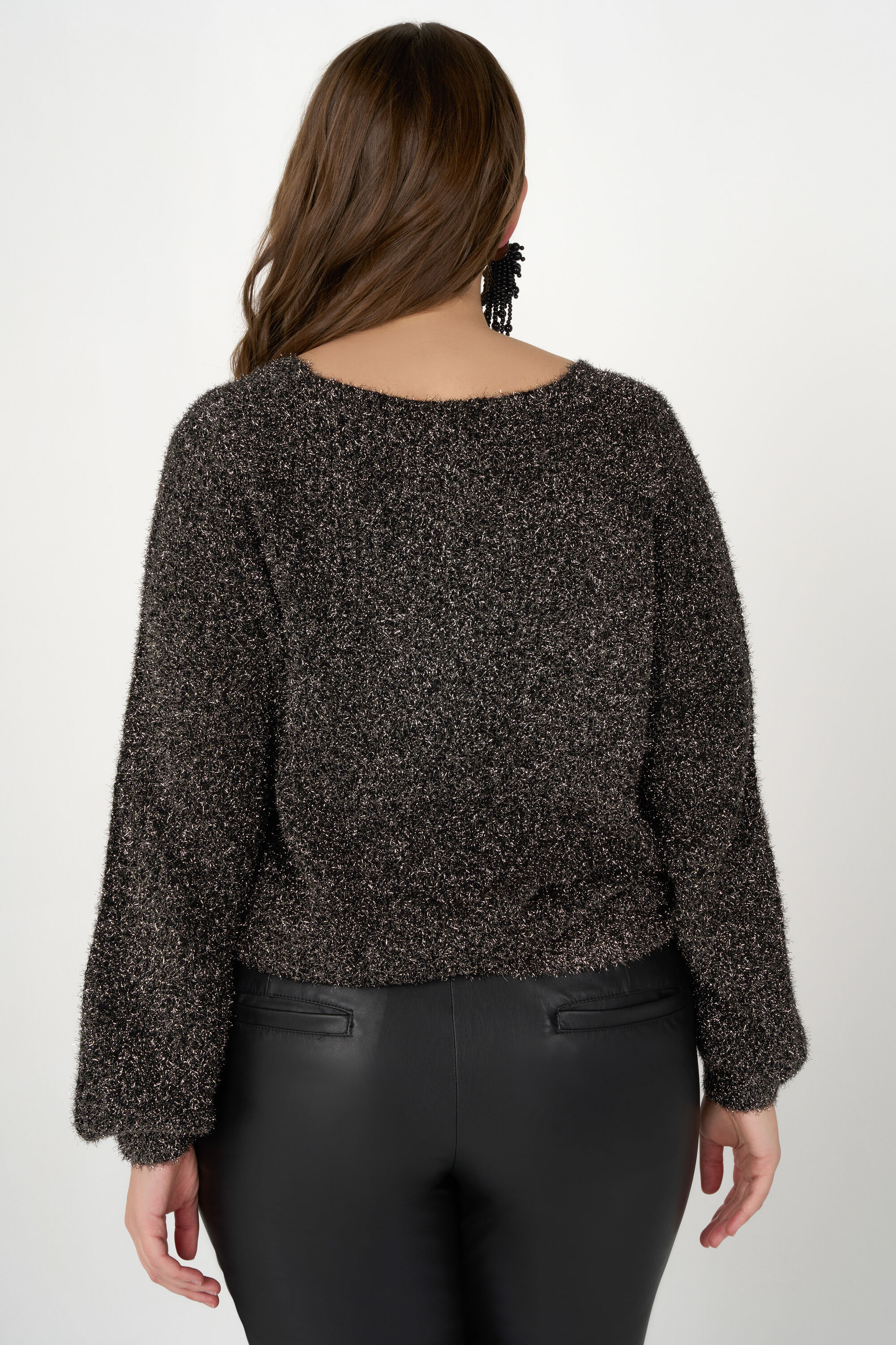 Trui met zilver details en structuur image number 3