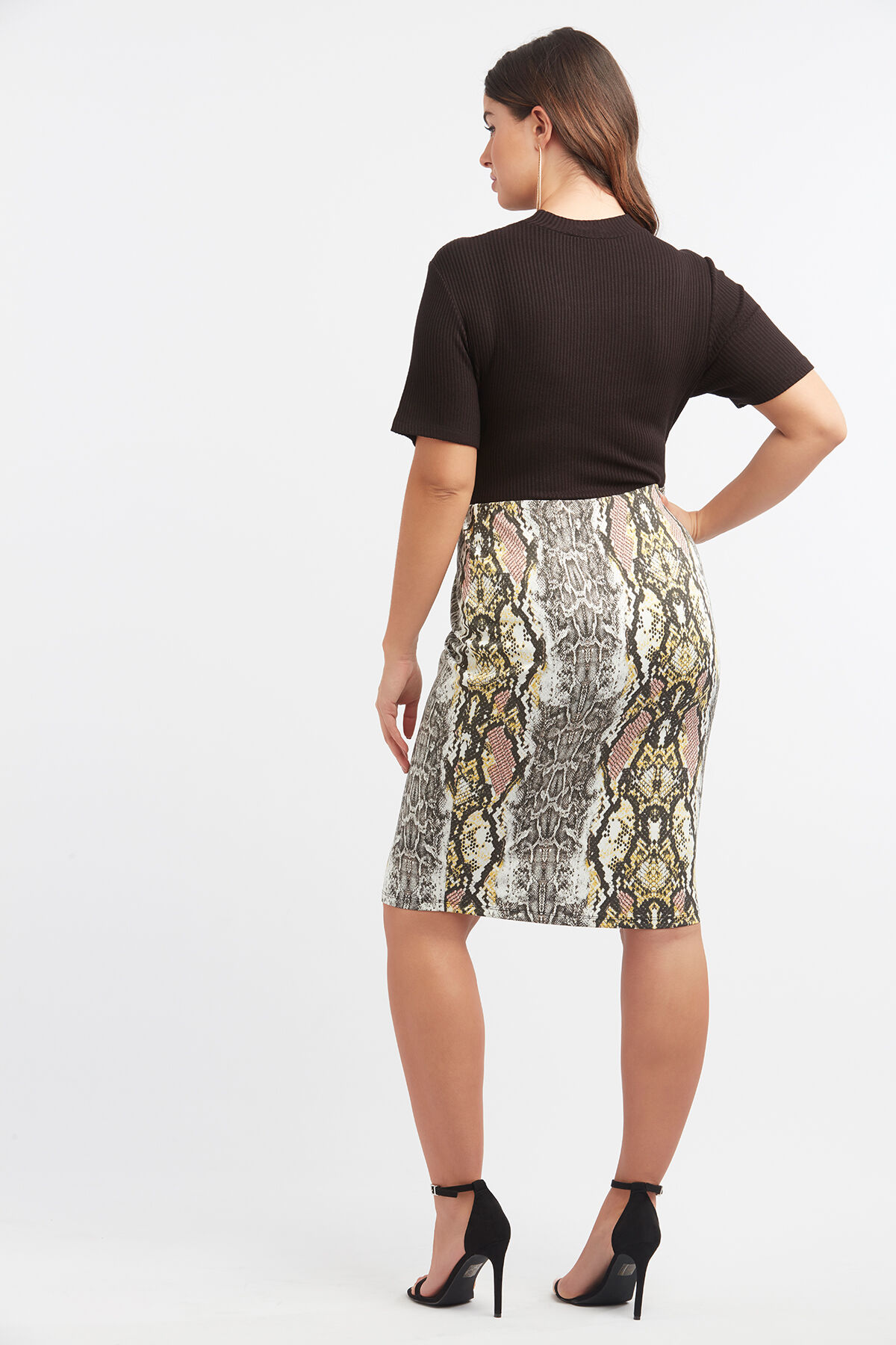 Kokerrok met slangenprint image number 4