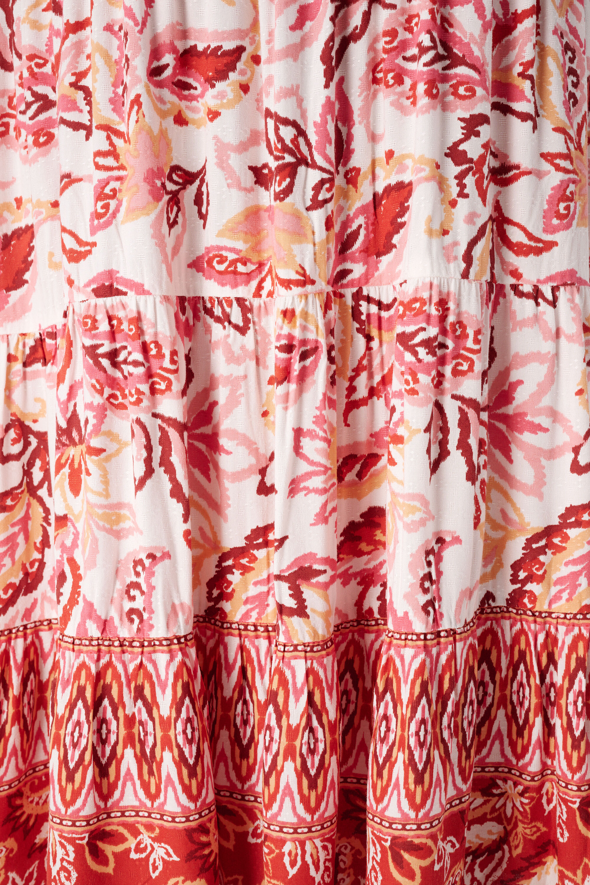 Jupe avec taille &agrave; effet smock&eacute; image number 6