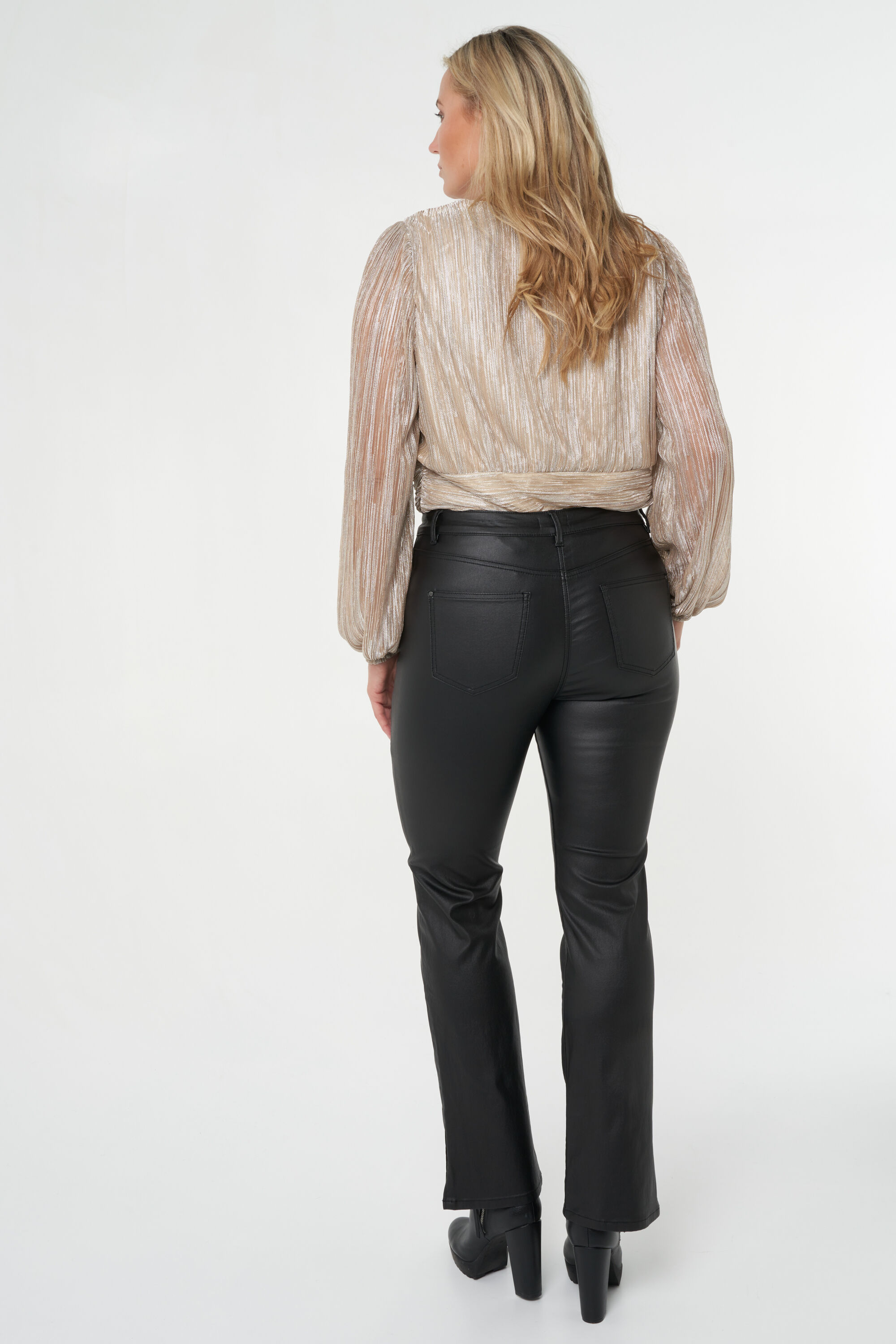 Straight leg coated broek image number 3