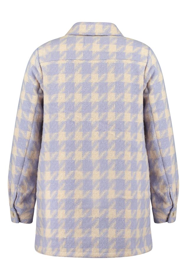 Shacket met pied-de-poule print image number 3