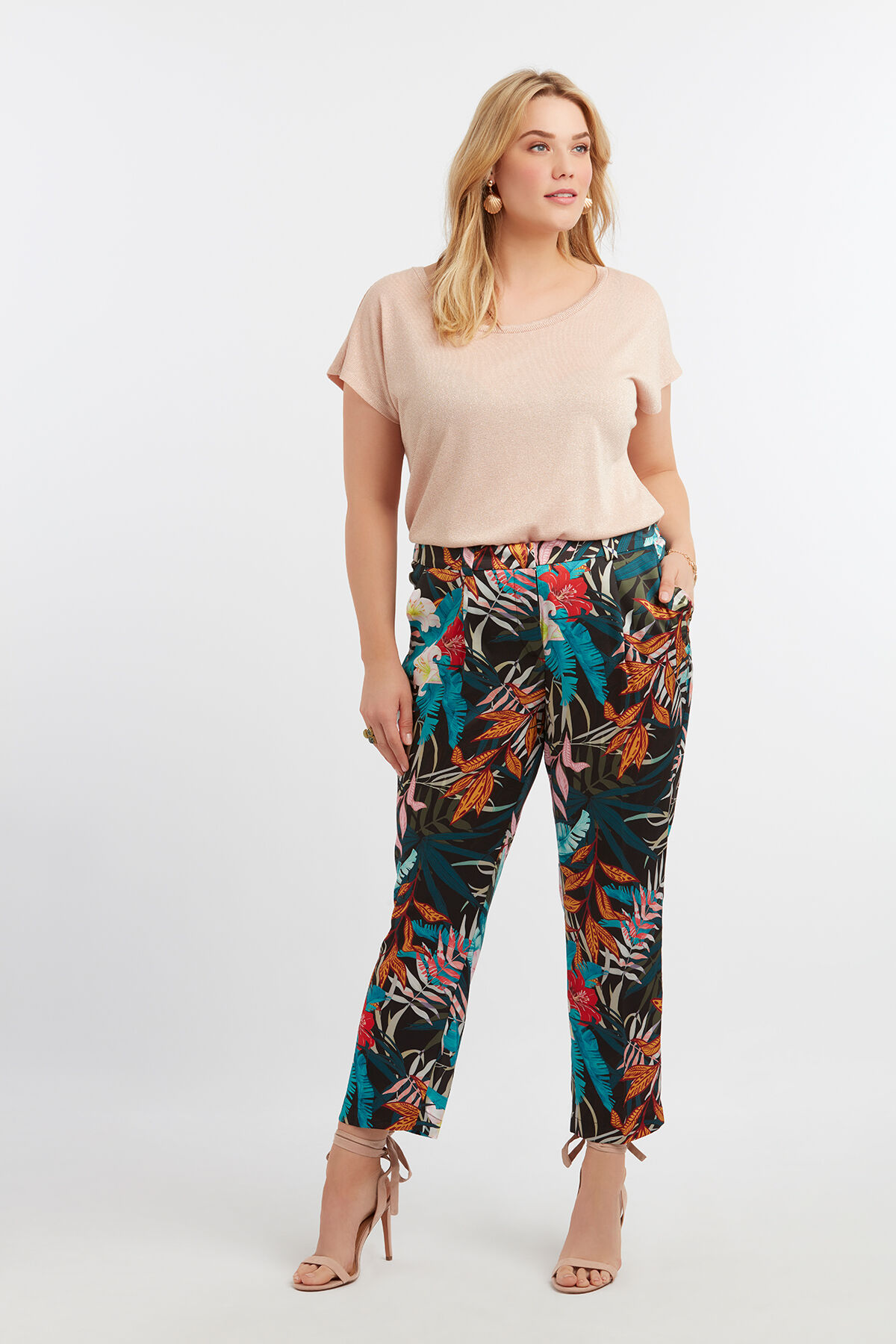 Pantalon met print image number 4