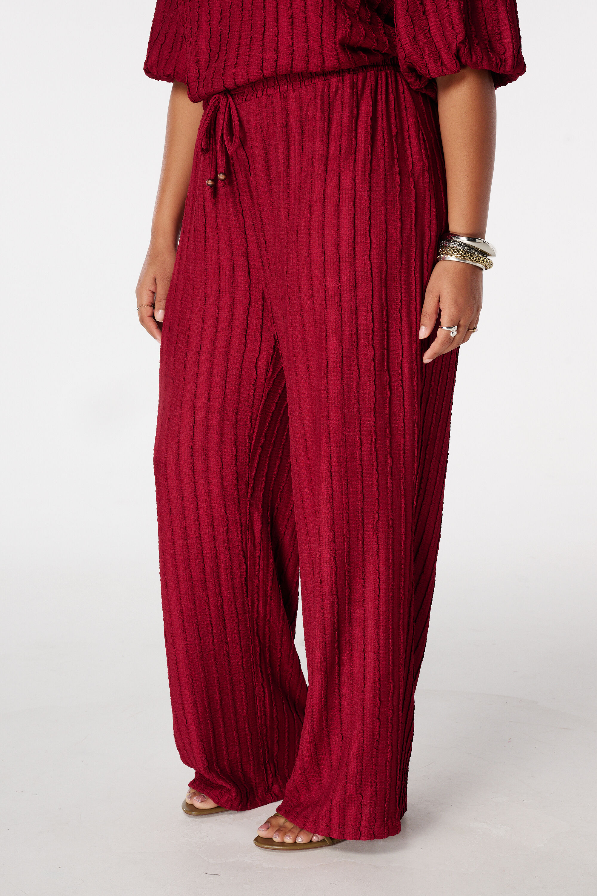 Broek met elastische taille image number 5