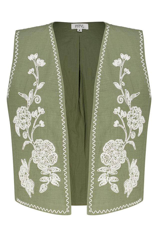 Cardigan avec broderie  image number 1