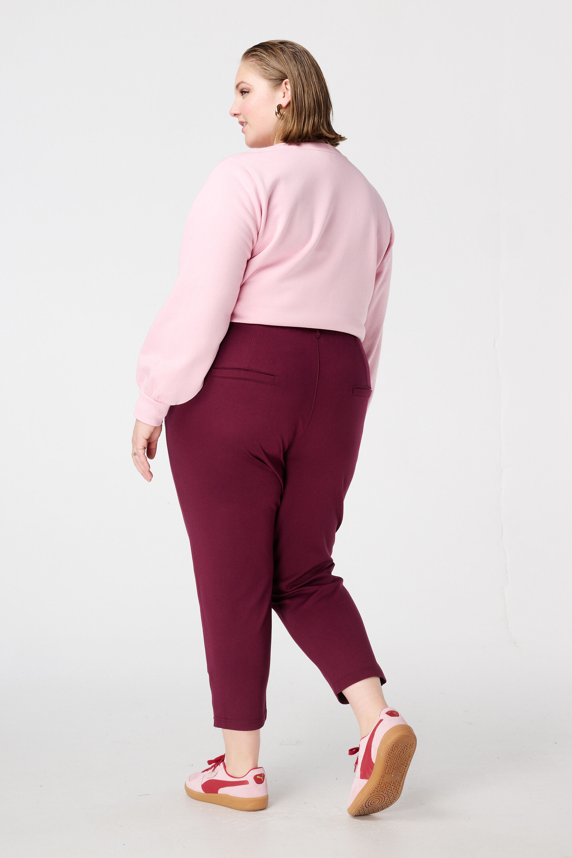 Broek met elastische tailleband image number 3