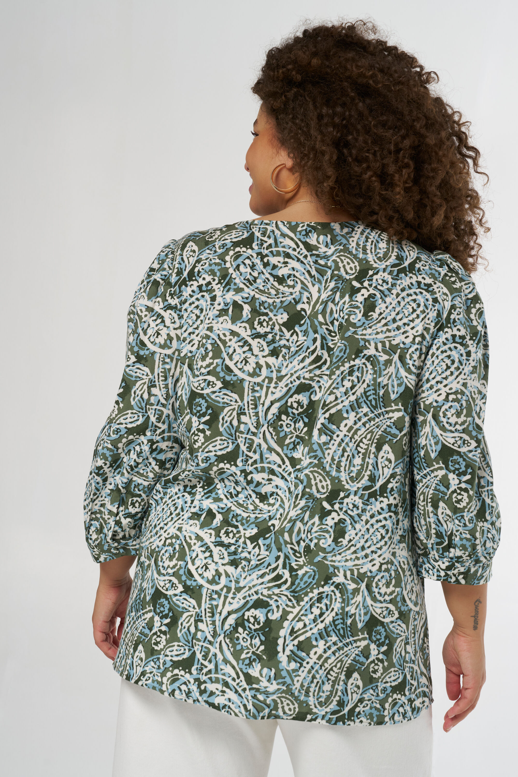 Blouse met smock details image number 3