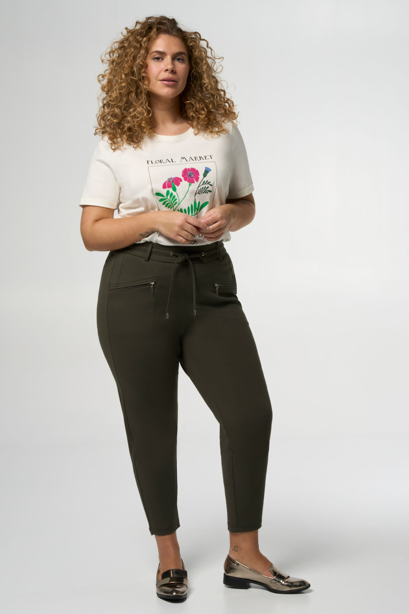 Pantalon avec fermeture &eacute;clair image number 0