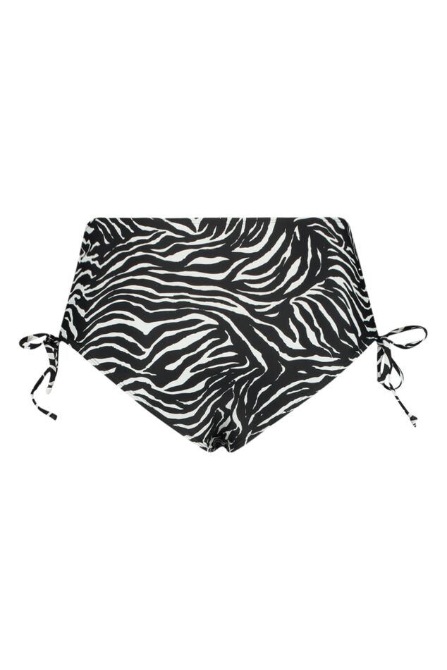 High waisted bikini broekje met print image number 3