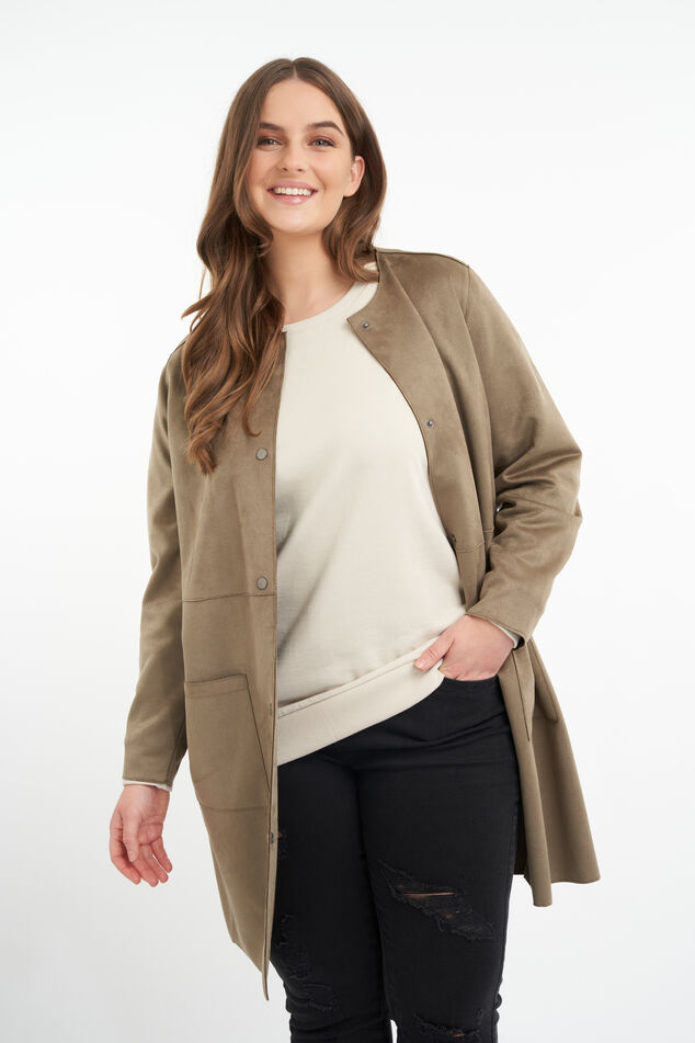 Suedine jas image number 7