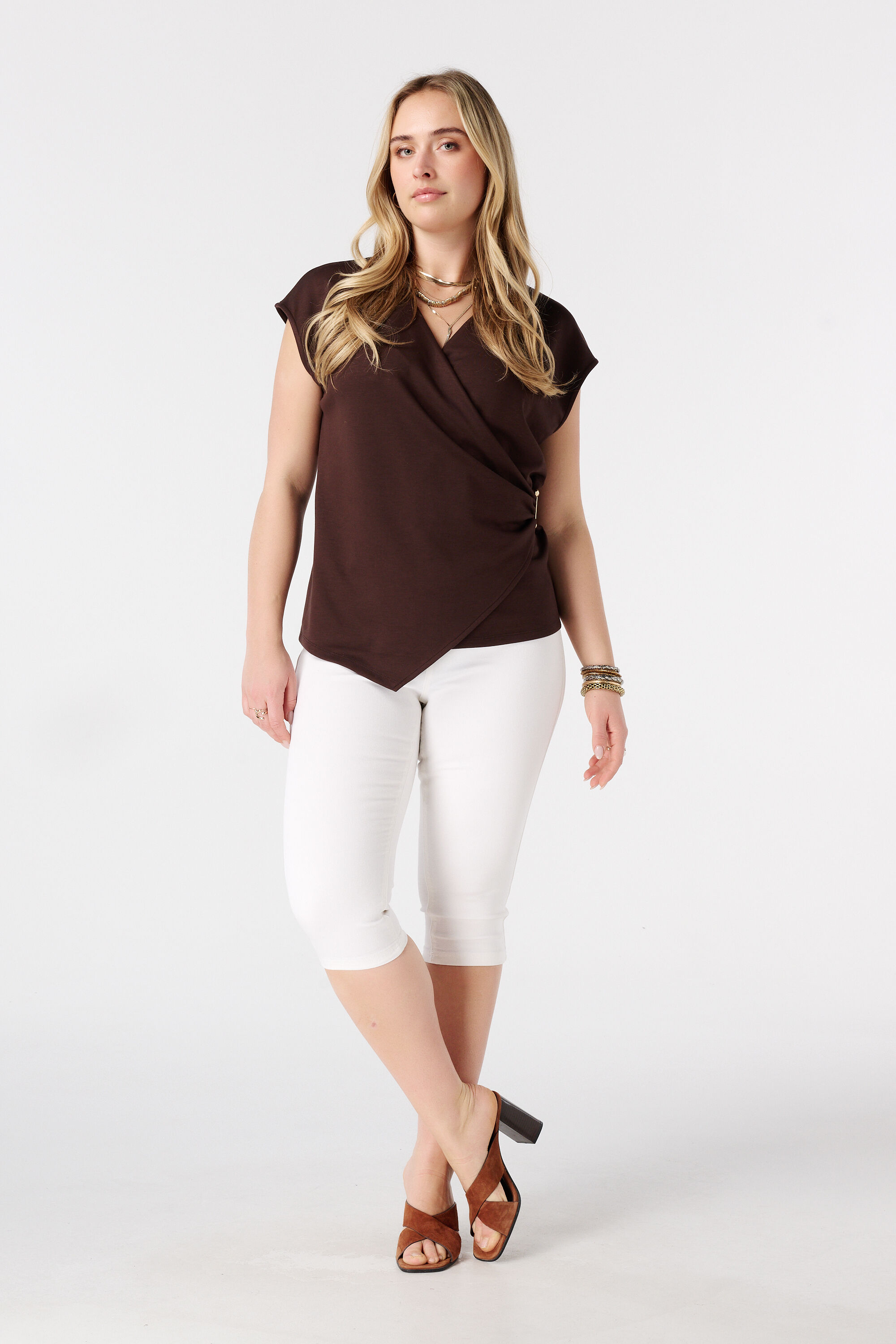 Capri tregging met denim look