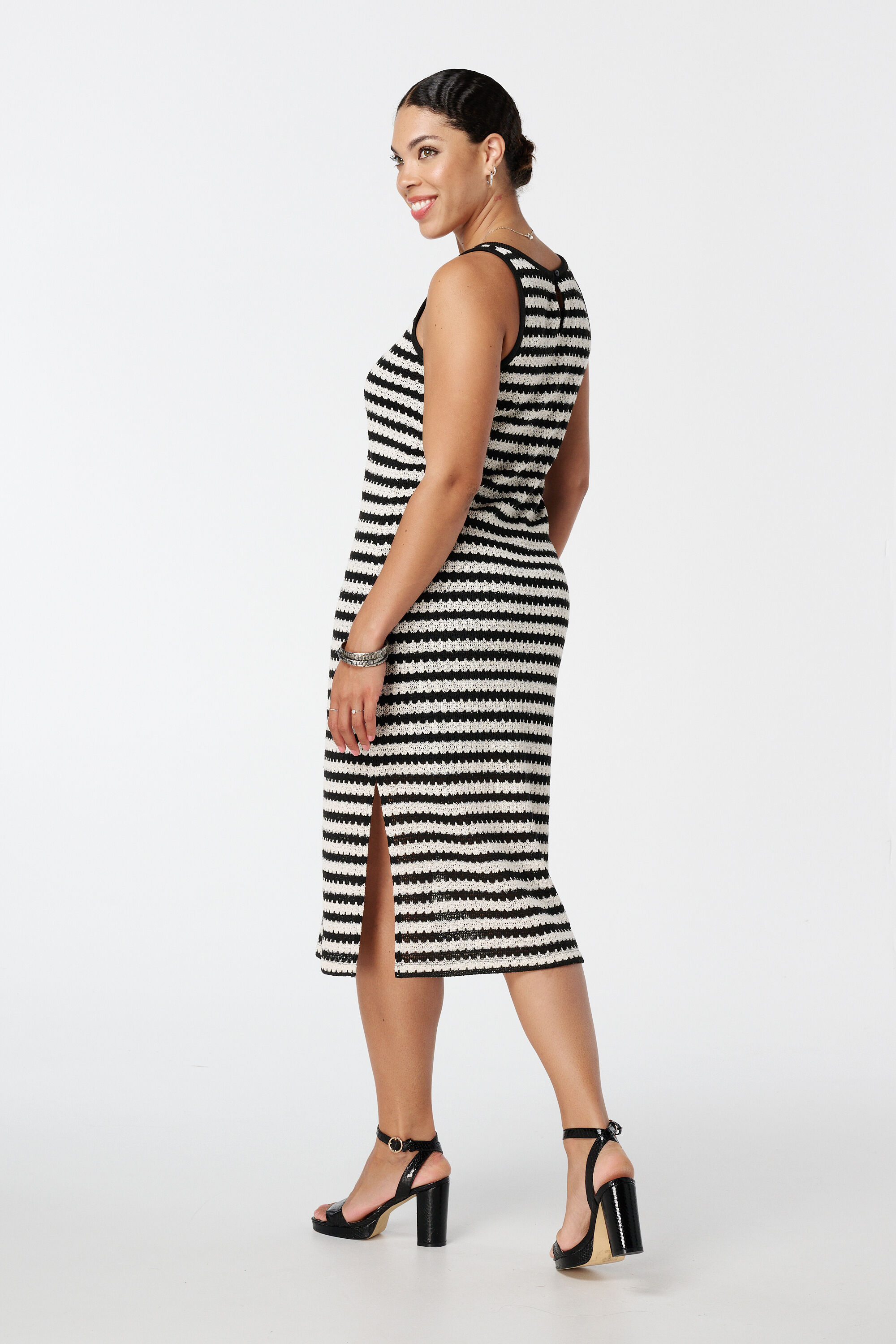 Maxi jurk met strepen image number 3