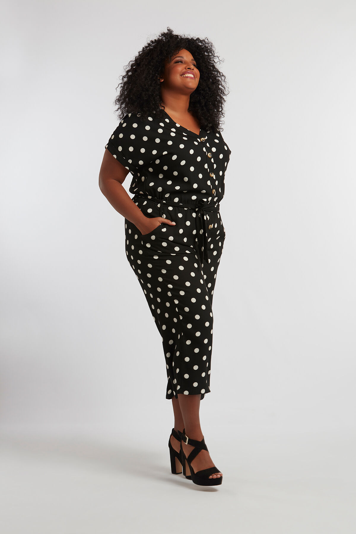 Jumpsuit met stippen image number 4