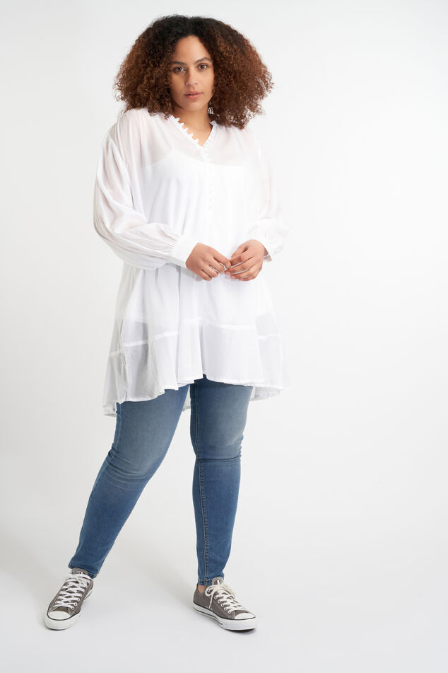 Lange blouse met knoopjes image number 5