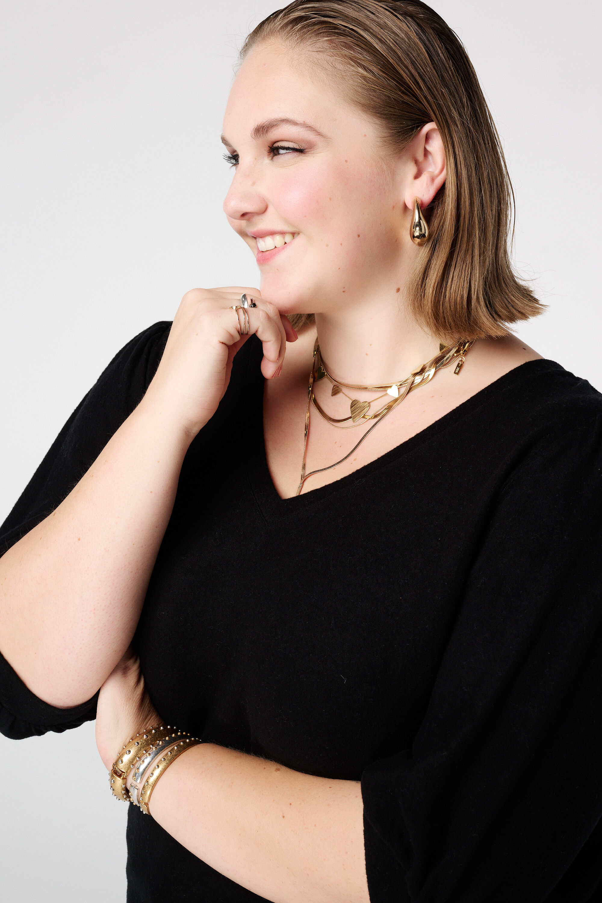 Top met korte ballonmouw image number 4