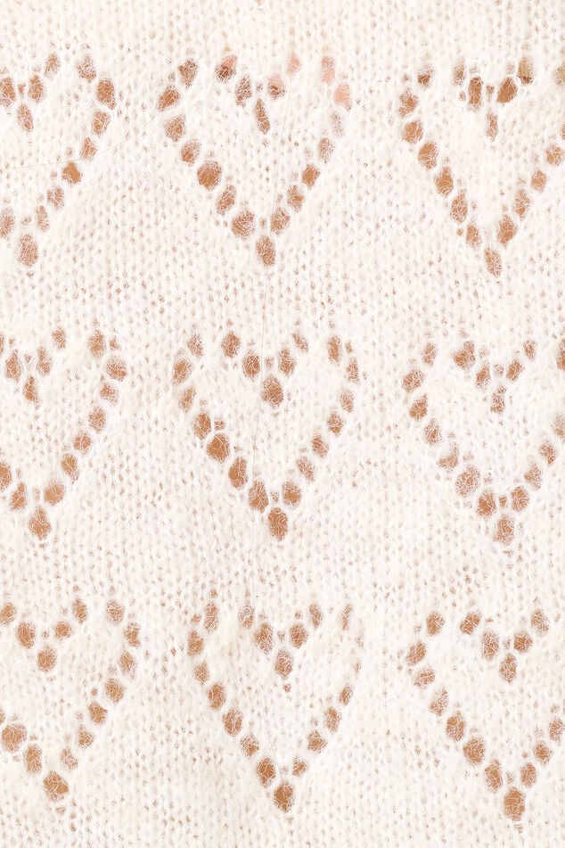 Ajour trui met hartjes patroon image number 6