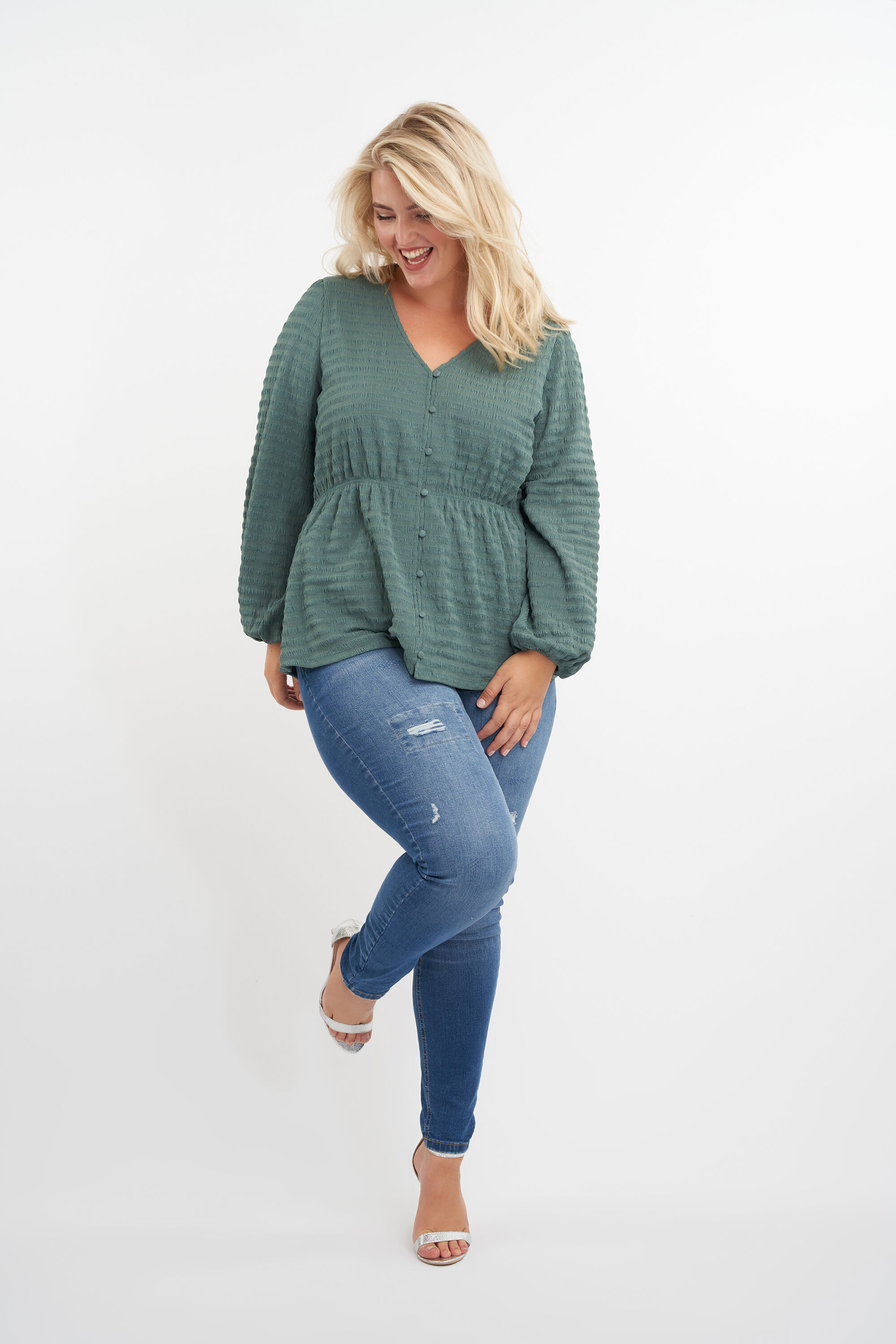 Top met V-hals image number 6