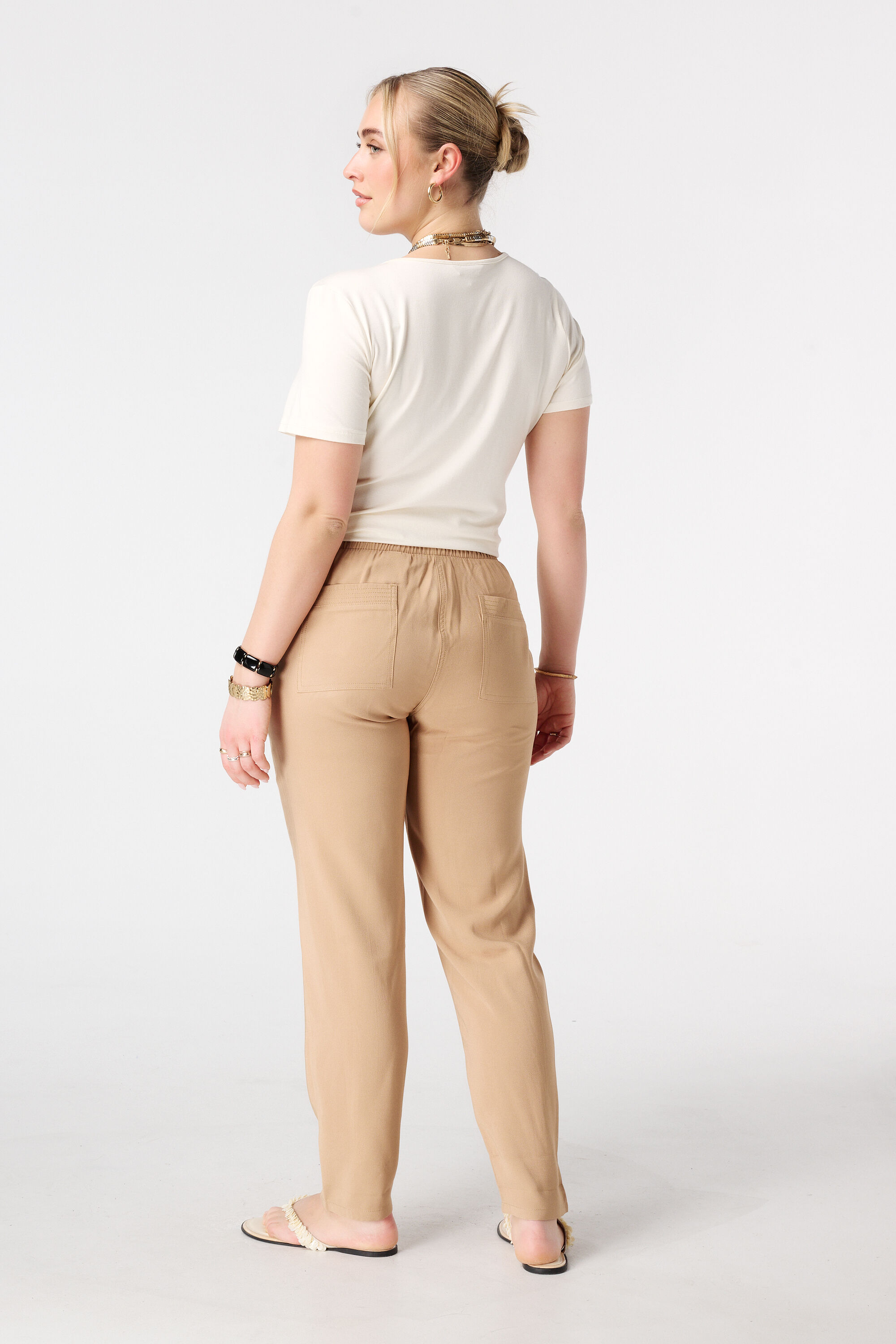 Broek met elastische taille image number 3