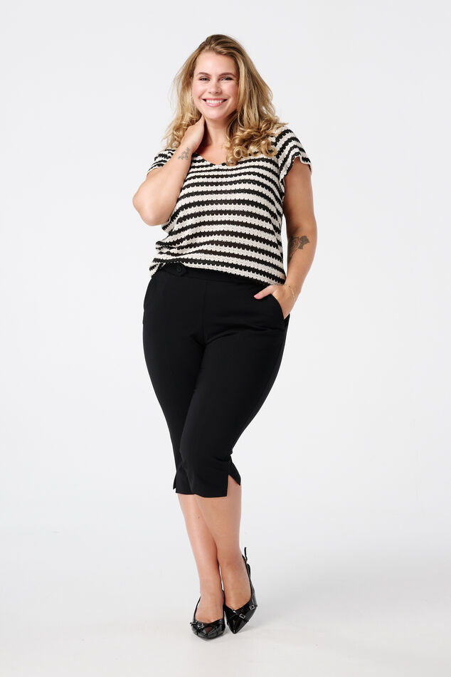 Capri pantalon met split image number 0