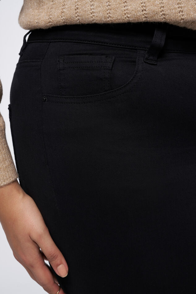 Skinny leg high waist jeans CHERRY image number 4