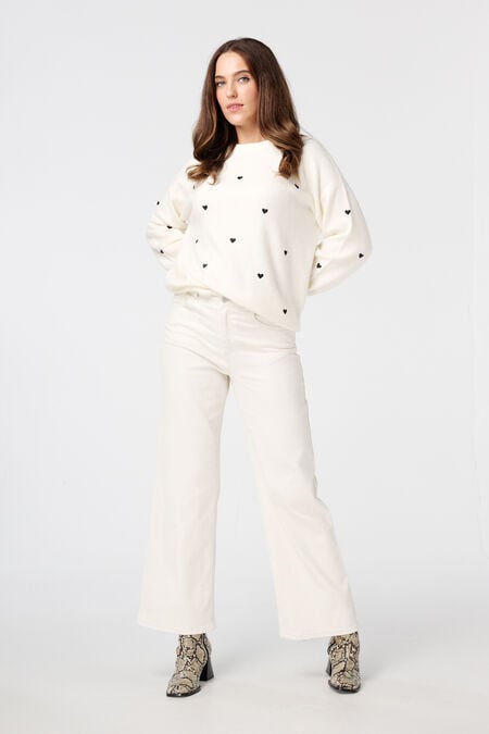 Wide leg jeans met hoge taille Wide leg jeans met hoge taille