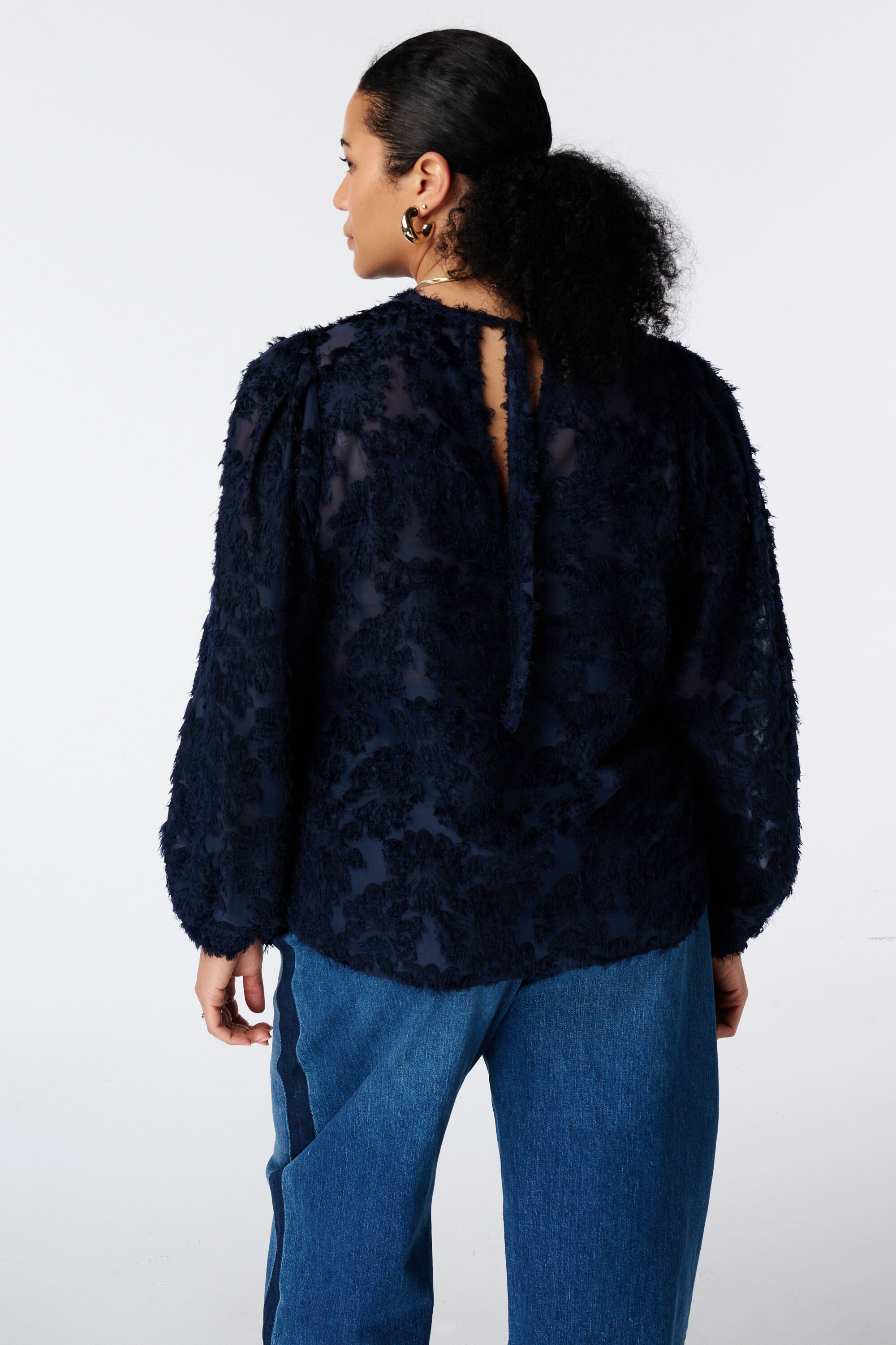 Blouse met ballonmouwen image number 3