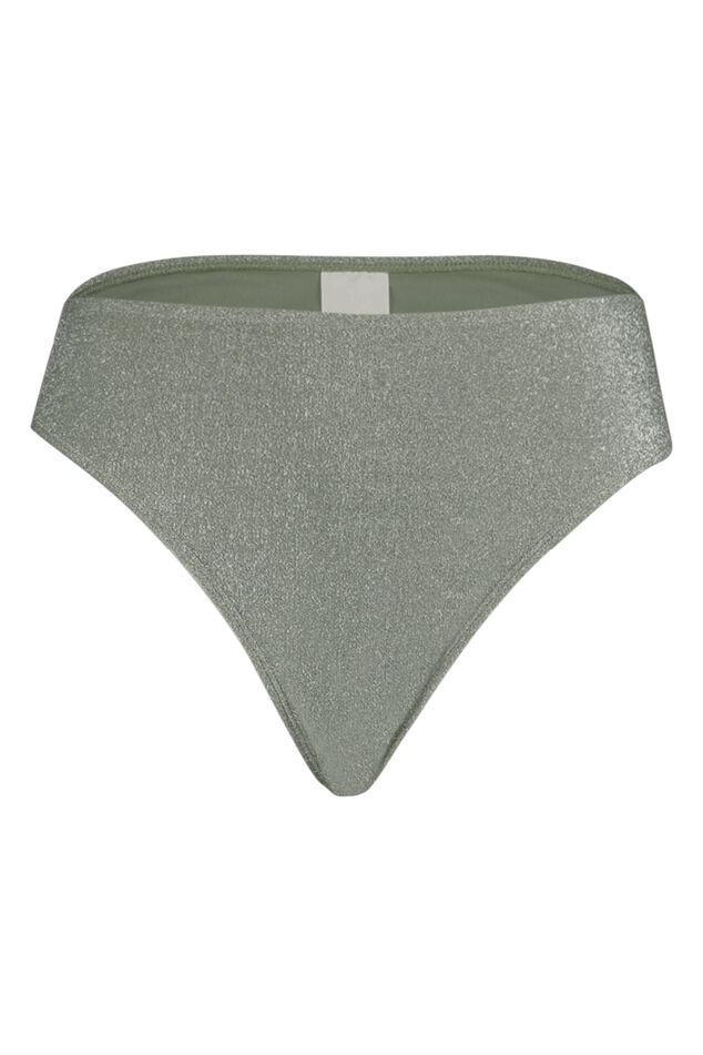 High waisted bikini broekje met glitter image number 2