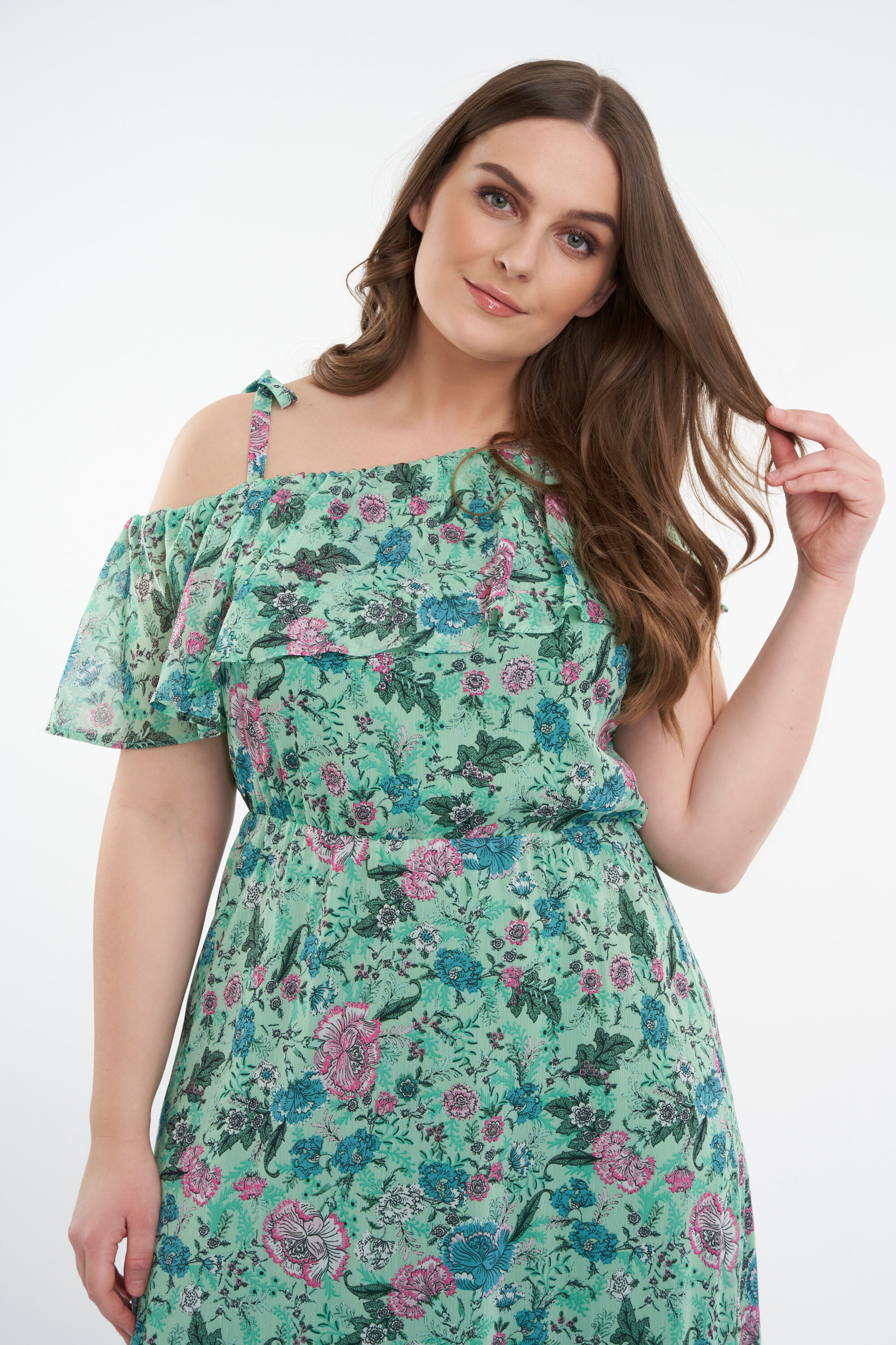 Lange jurk met print image number 6