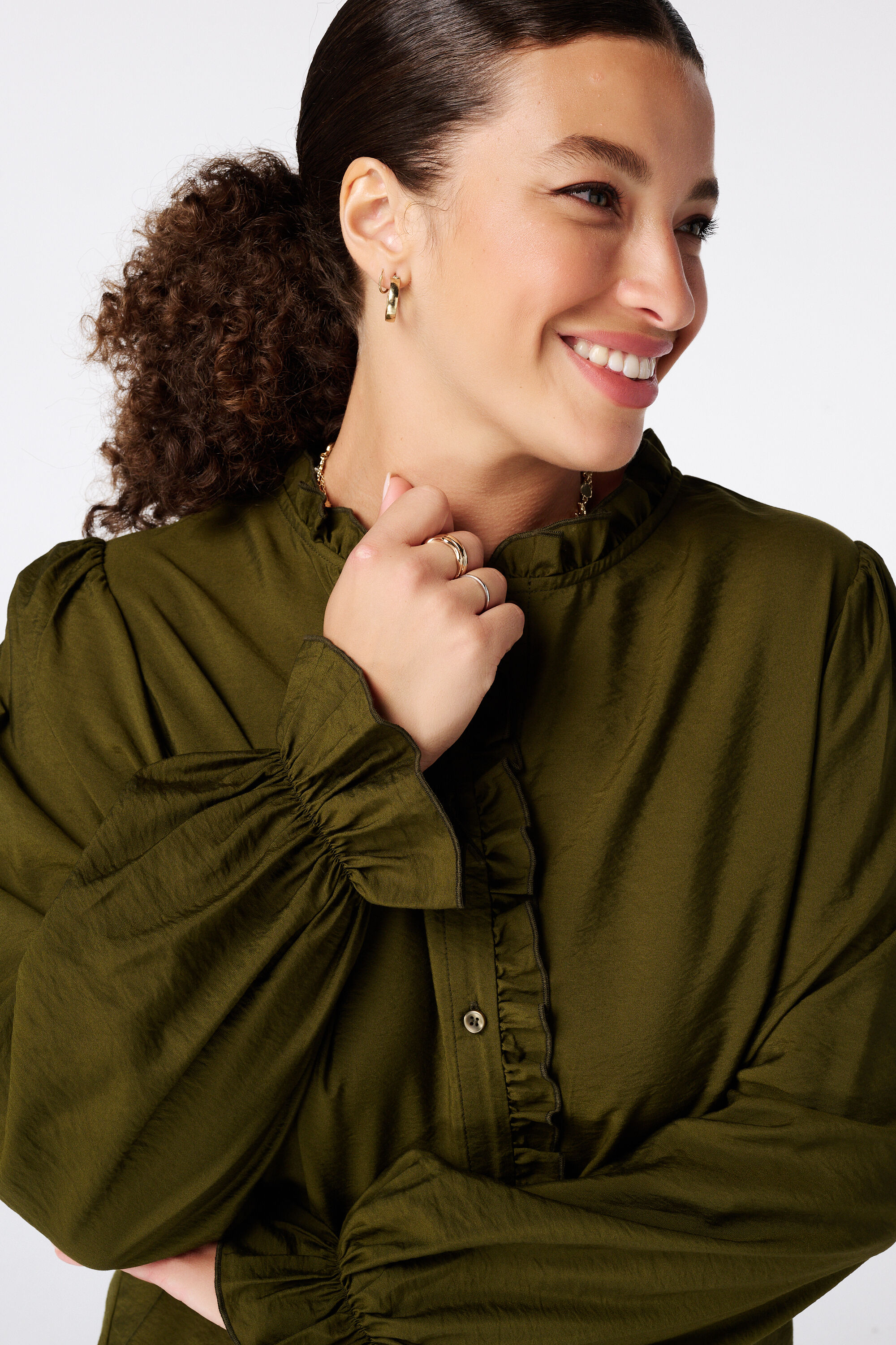 Blouse met volants image number 4