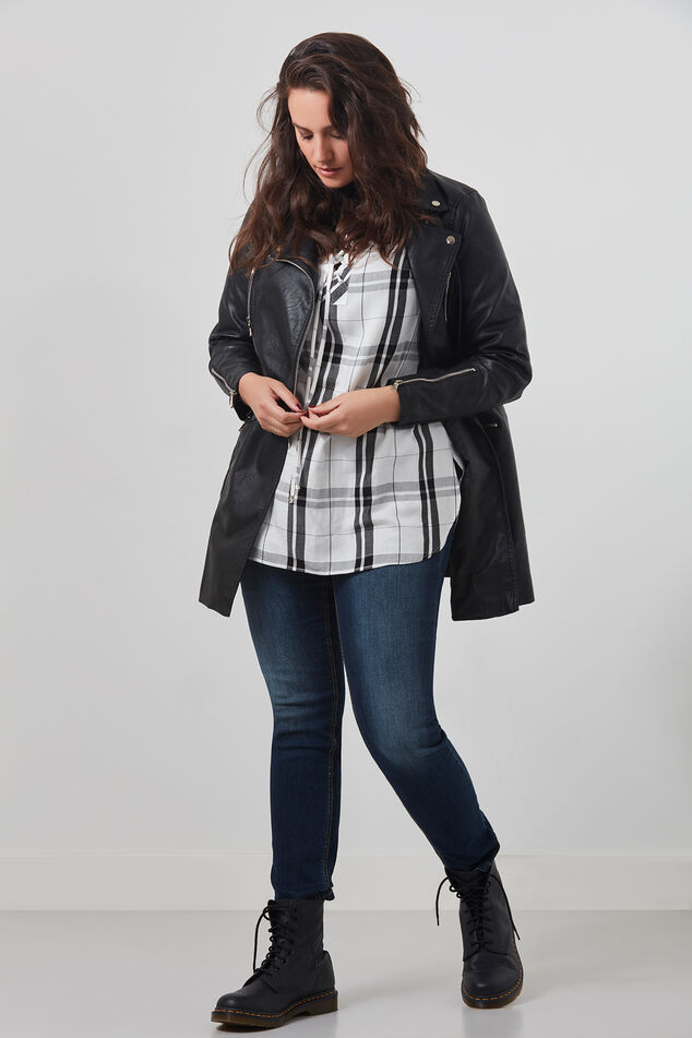 Geruite blouse image number 4