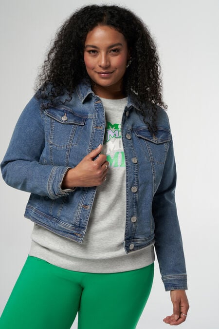 Denim jasje met stretch Denim jasje met stretch