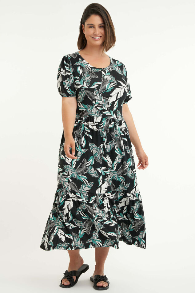 Lange jurk met print image number 0