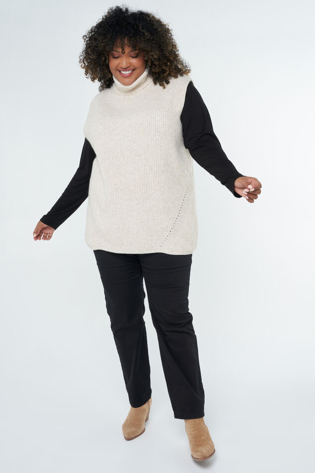 Gebreide spencer met col image number 5