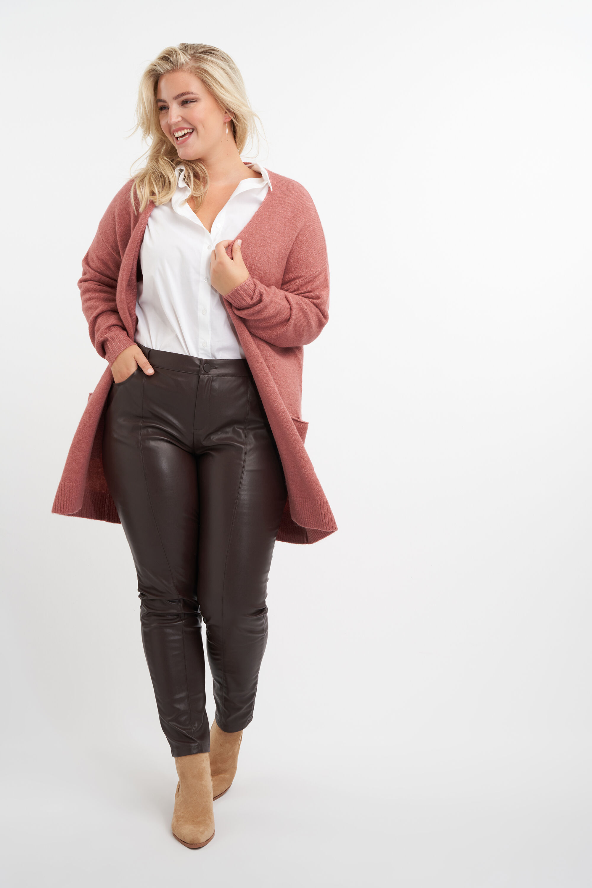 Lang openvallend vest image number 4