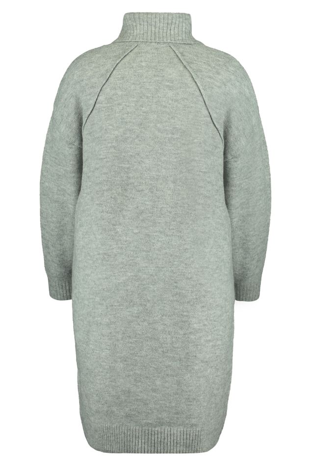 Gebreide jurk met col  image number 3