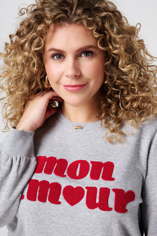 Sweater met tekst image number 4