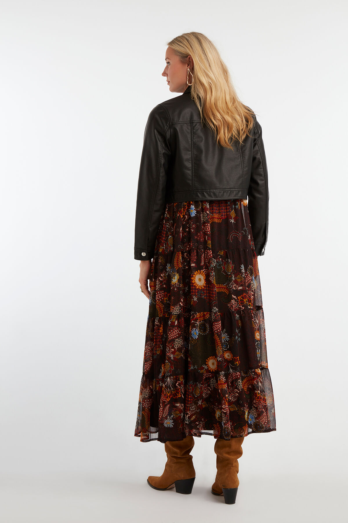 Kort jasje van imitatieleer image number 6