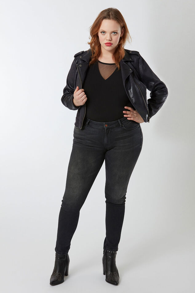 Jeans skinny coupe O noir image number 0