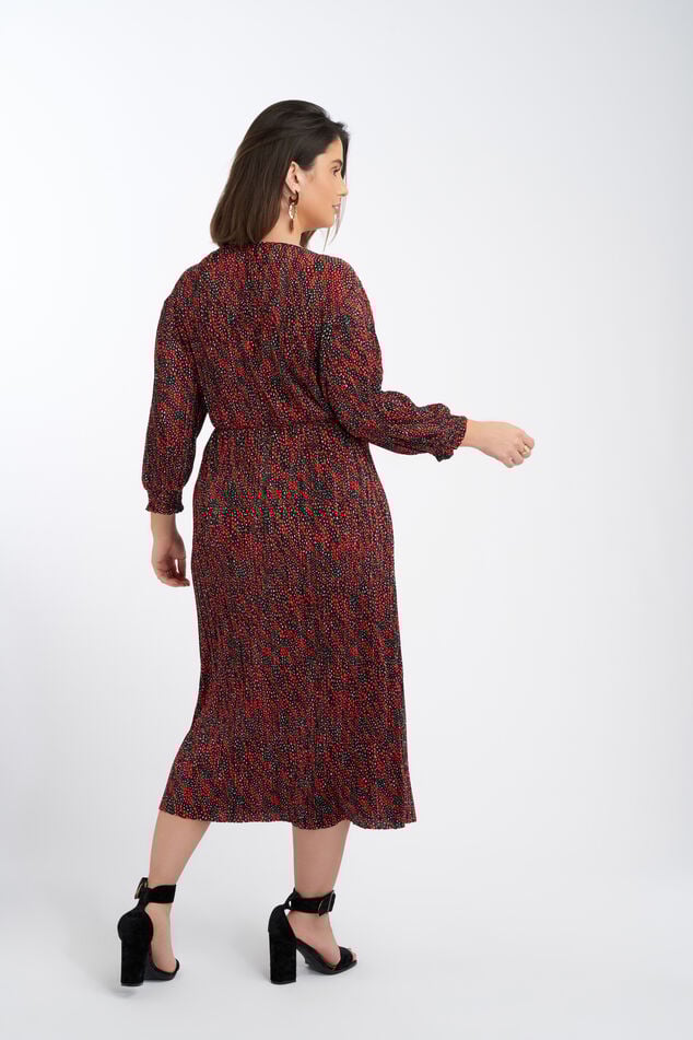 Lange plisse jurk image number 3