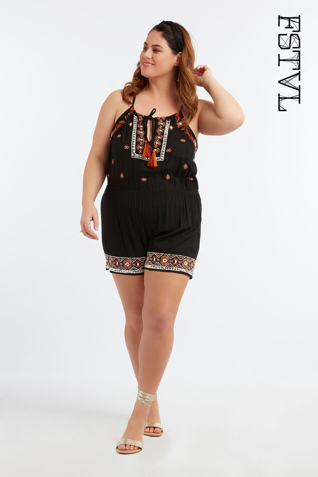 Playsuit met borduursel image number 0